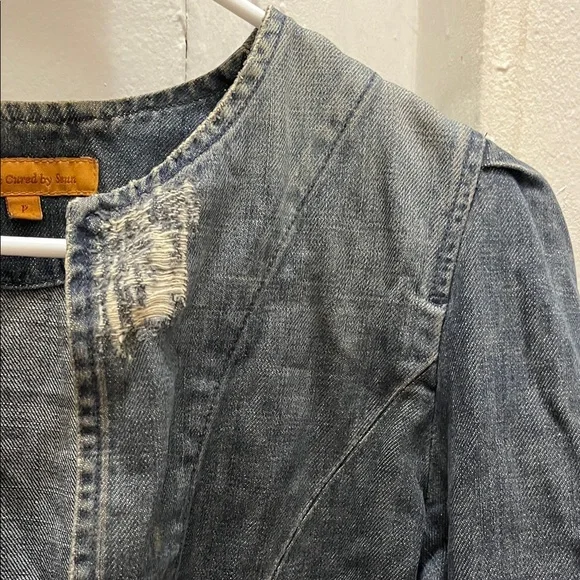 James Cured By Seun Petite Denim Womens Jacket - Picture 3 of 6
